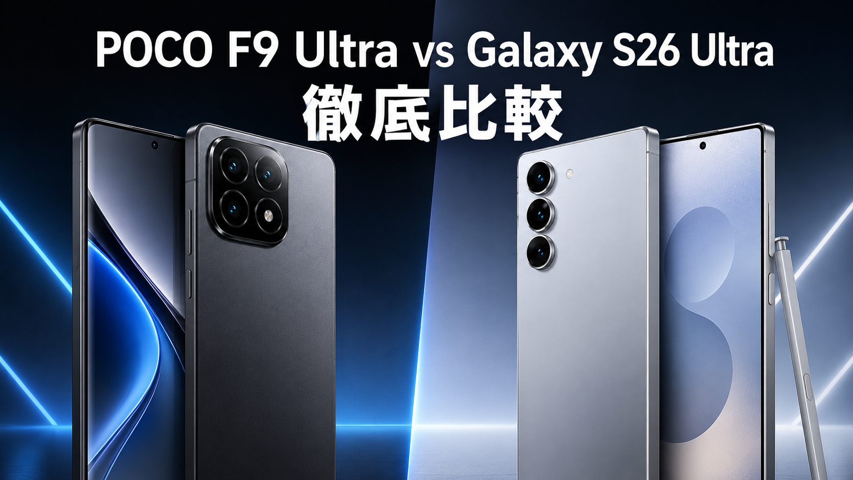 POCO F9 UltraとGalaxy S26 Ultra