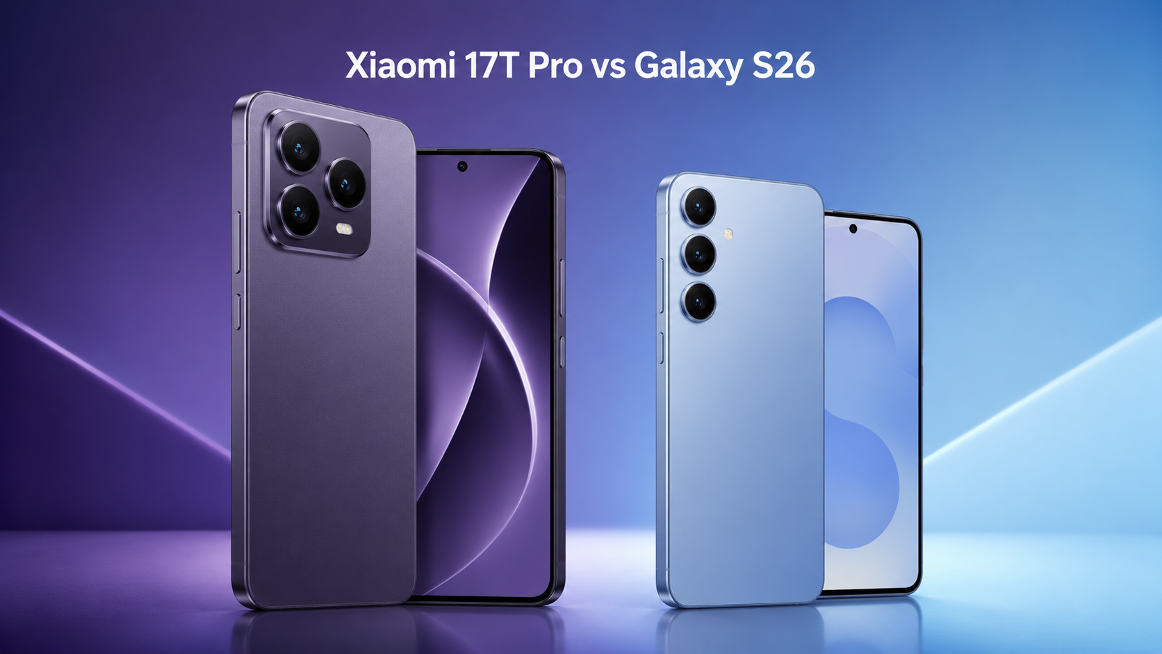 Xiaomi 17T Proと Galaxy S26